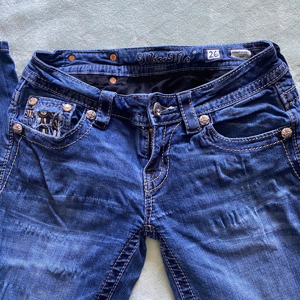 Miss Me Signature-Rise Skinny Jeans- Size 26